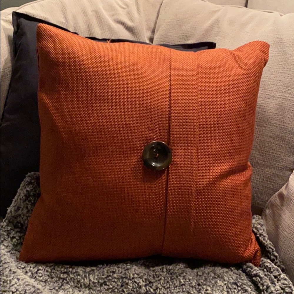 Pretty orange pillow